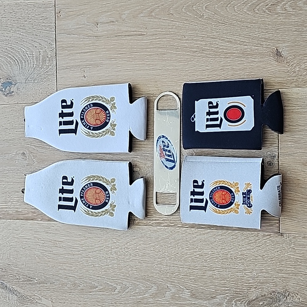 Miller Coors Koozies and Bar Key